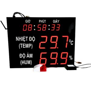 bảng led hiển thị nhiệt độ độ ẩm thời gian