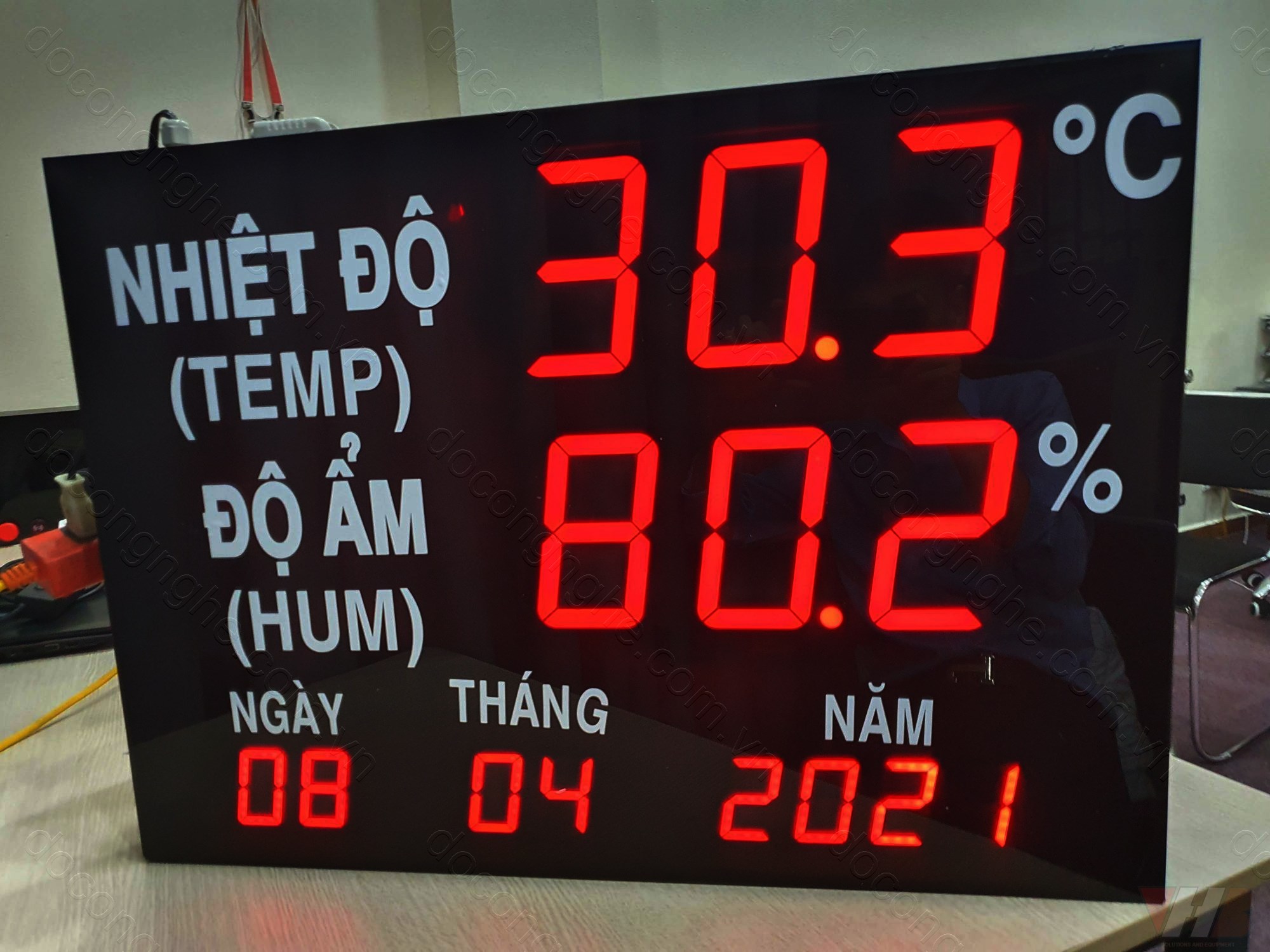 bảng led hiển thị nhiệt độ vhb